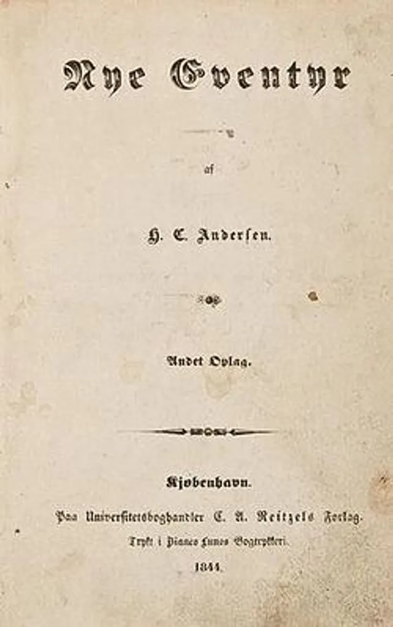 Title page of Nye Eventyr, the 1845 collection where The Red Shoes was first published