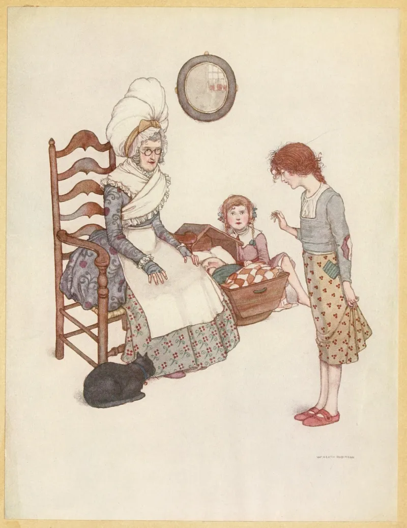 Karen's vanity overtakes her sense of social propriety in this 1913 illustration