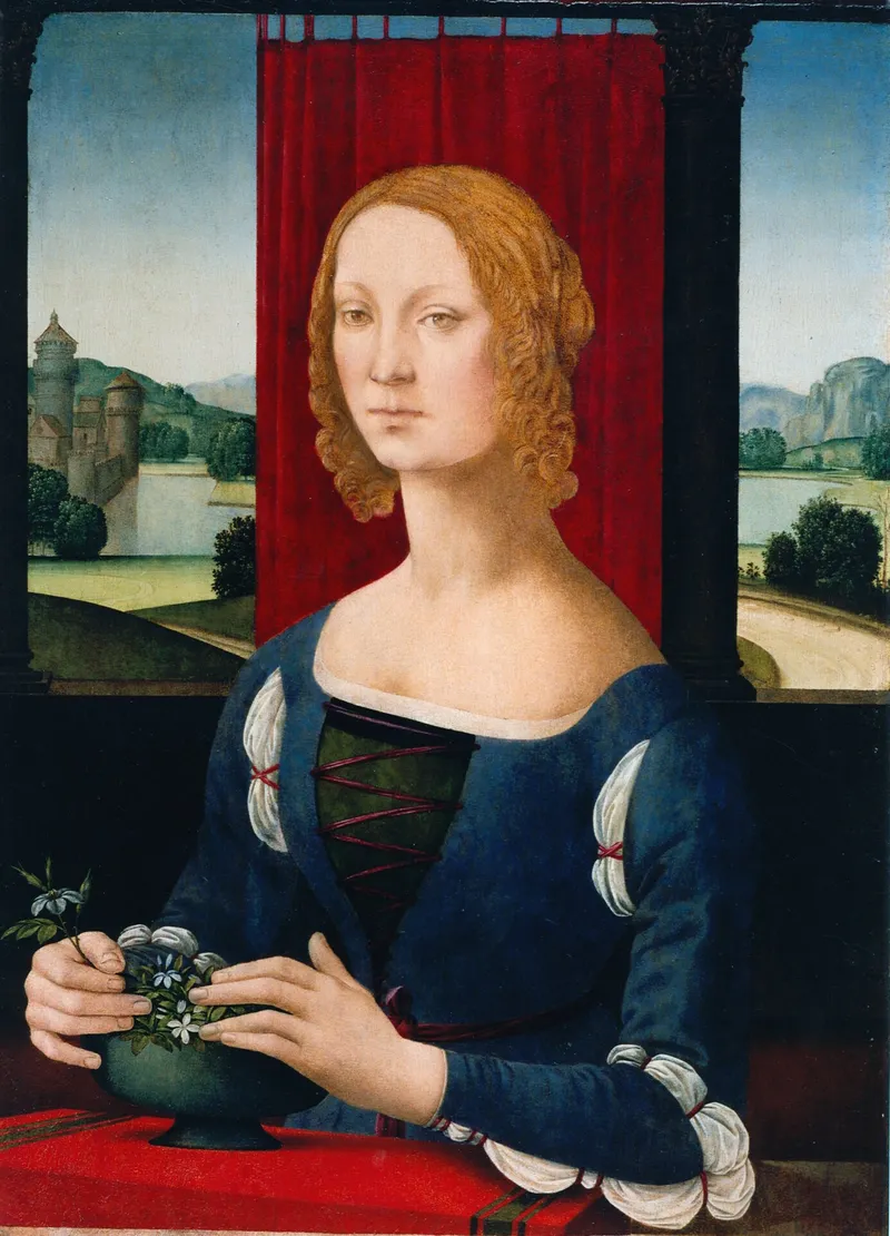 Portrait of Caterina Sforza, attributed to Lorenzo di Credi.