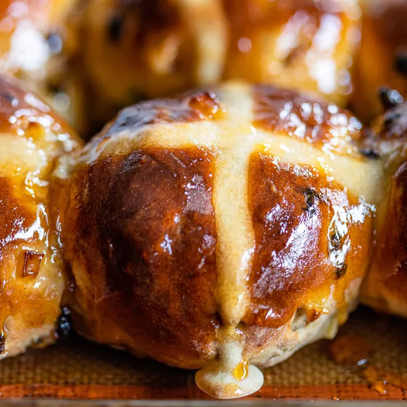Modern hot cross bun