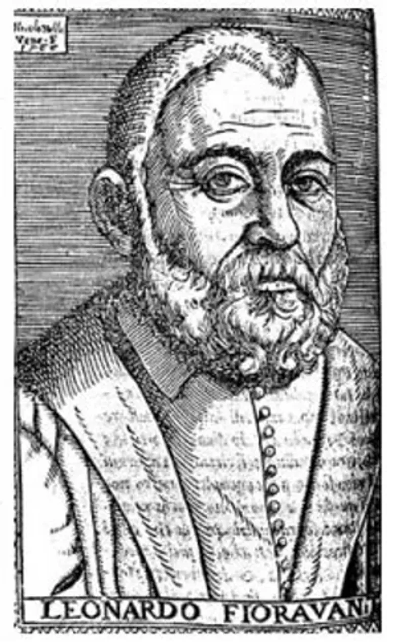A woodcut of Leonardo Fioravanti (c. 1570). Public Domain.