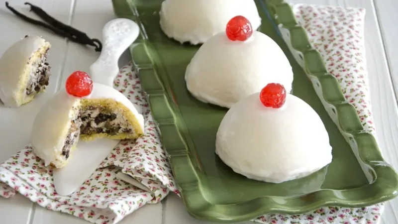 Traditional Sicilian Minne di Sant'Agata, a dessert inspired by Saint Agatha.