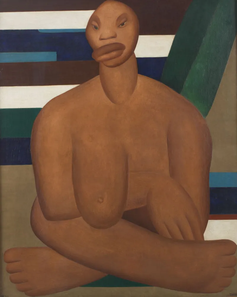 Lasar Segall's A Negra (1923), a striking modernist portrait reflecting Brazil’s racial and cultural identity.