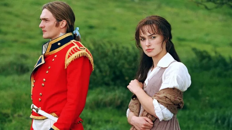 Scene from Pride and Prejudice (2005 film) - no bonnets in sight!