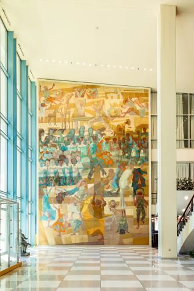 Candido Portinari's War and Peace mural at the United Nations.