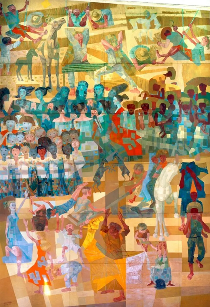 A closer view of War and Peace, Candido Portinari’s monumental masterpiece reflecting the horrors of war and the aspiration for peace.