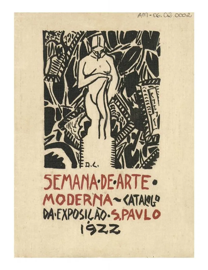 Cover of the official catalog for the 1922 Week of Modern Art, designed by Di Cavalcanti.