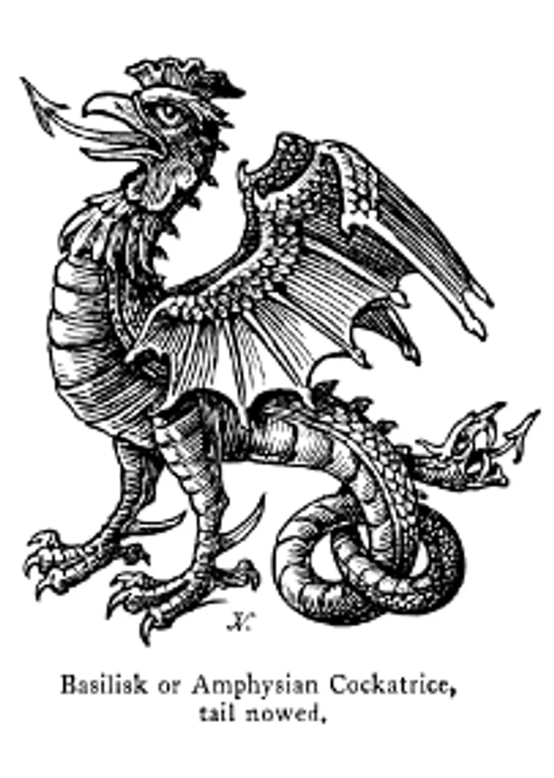 Another representation of a basilisk.