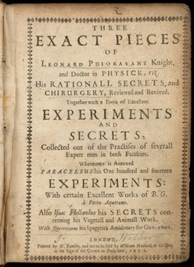 Cover of a Leonardo Fioravanti's book translated to English