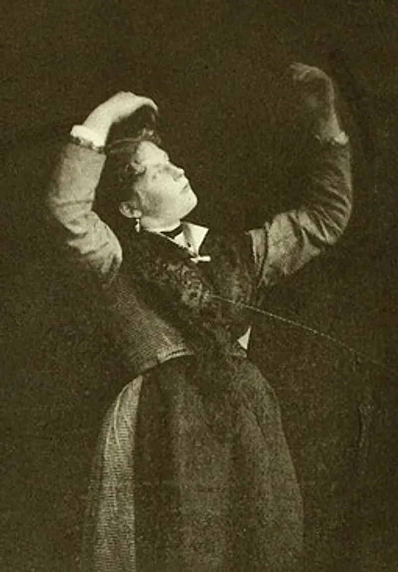 Blanche in a cataleptic pose, circa 1880. (Wikimedia Commons)