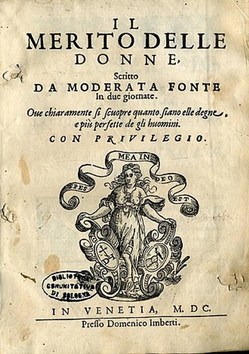 The 1600 edition of The Worth of Women. (Wikimedia Commons)