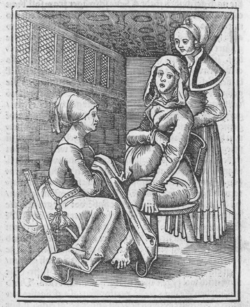 A traditional midwife at work in a 17th-century engraving. (Public Domain)
