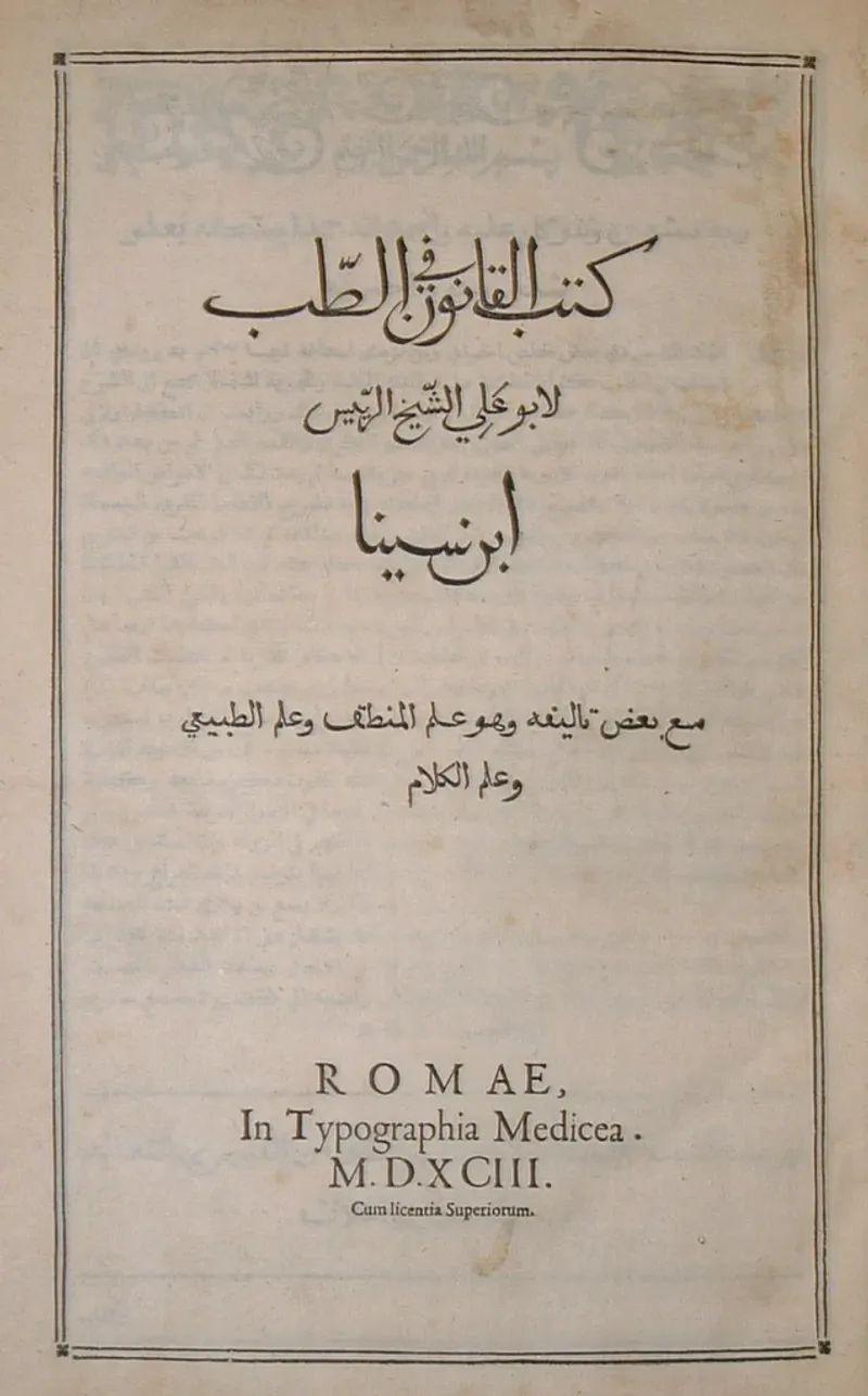 The Canon of Medicine by Avicenna - A foundational text in medieval medicine.
