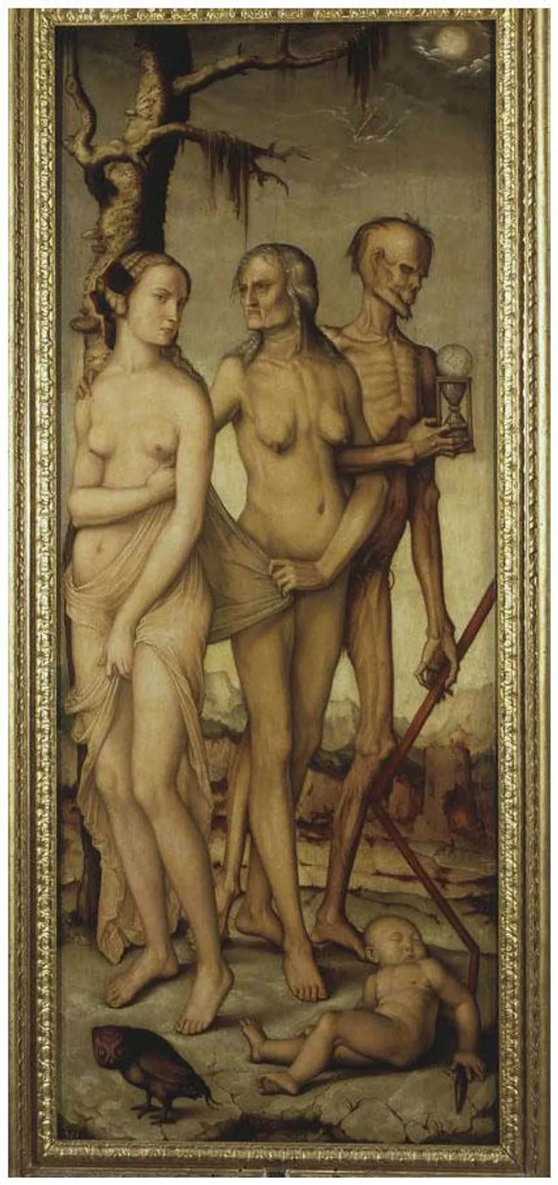 Hans Baldung’s The Ages of Life with Death (1541-1544). Credit: Museo del Prado, Madrid.