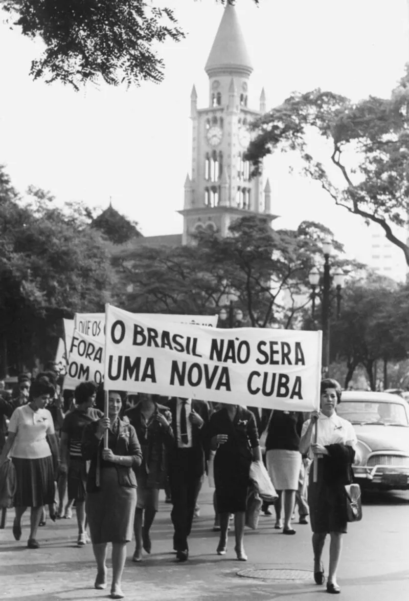A march in 1964 campaigning against communism.