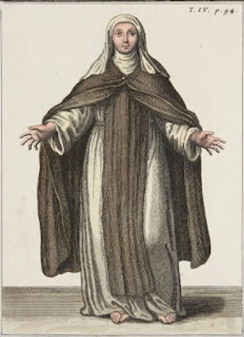 Illustration of a theatine nun.