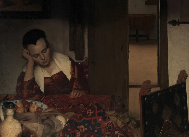 A Maid Asleep by Johannes Vermeer (c. 1656–57). Credit: The Metropolitan Museum of Art.
