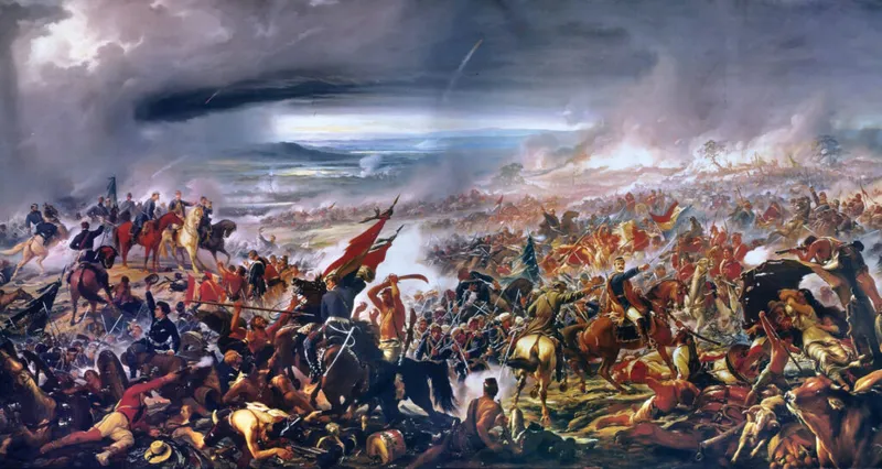 Battle of Avay by Pedro Américo - part of the Paraguayan War (1872)