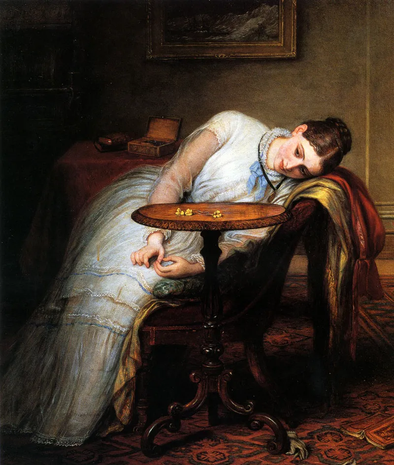 Hope Deferred by Charles West Cope – A Victorian painting of a woman in despair. (Image credit: Touchstones Rochdale Arts & Heritage Centre, UK)