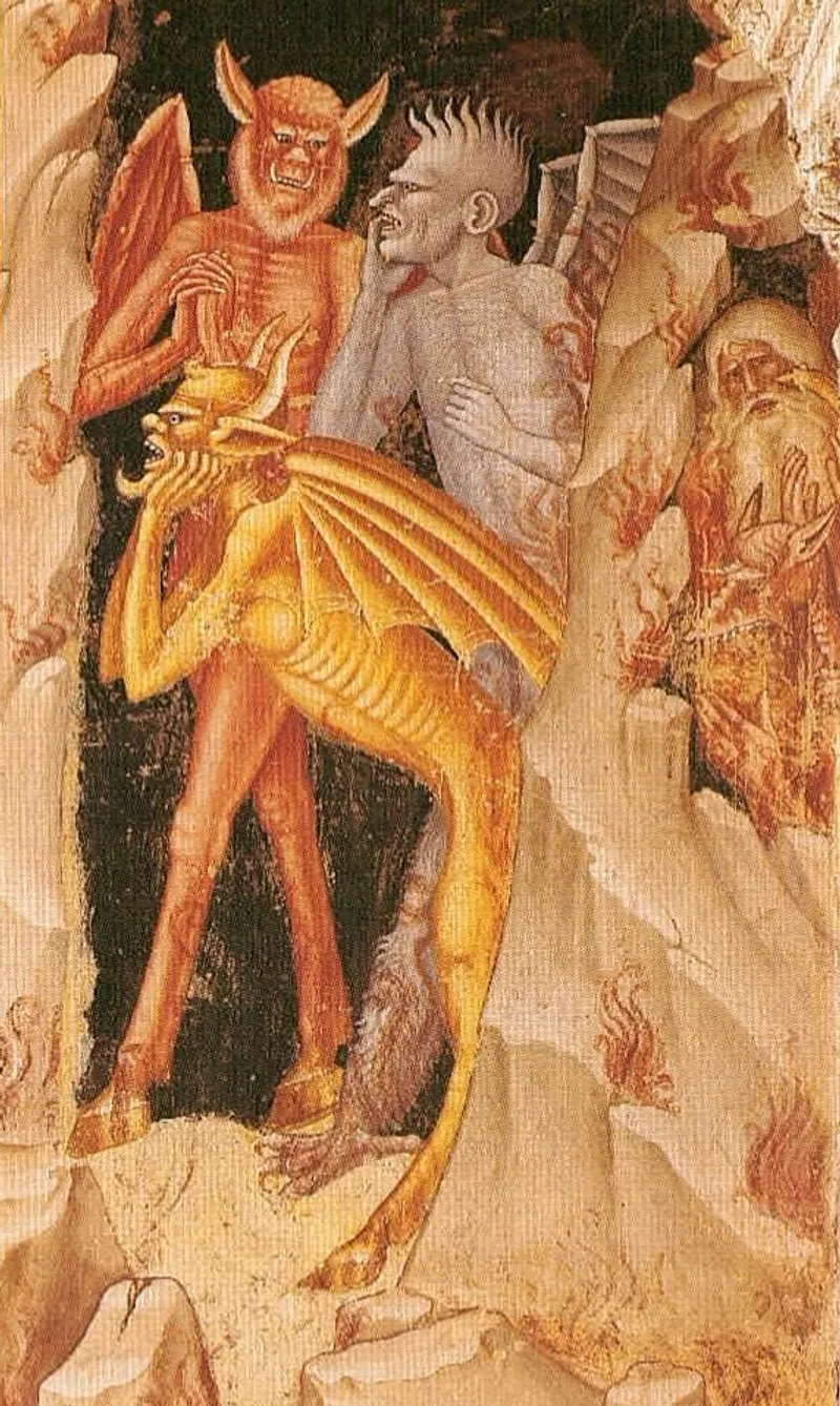 Detail of Discesa al Limbo, by Andrea di Bonaiuto (1356-1369) (Public Domain)