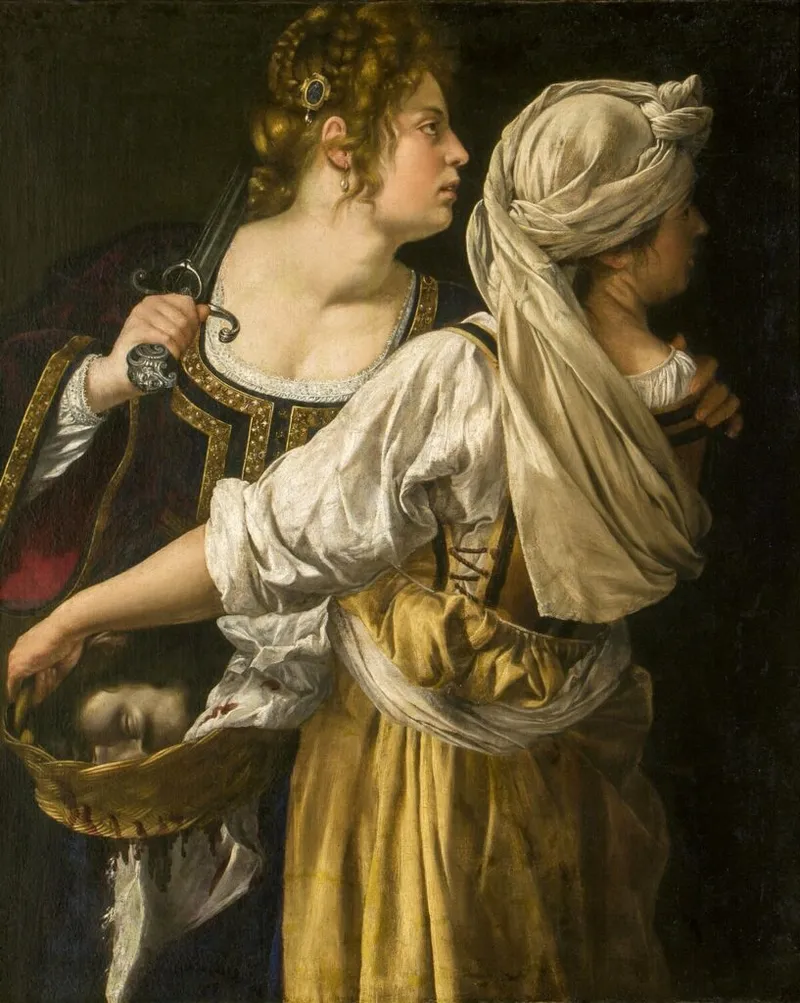 Judith by Artemisia Gentileschi, showing a hairpiece.