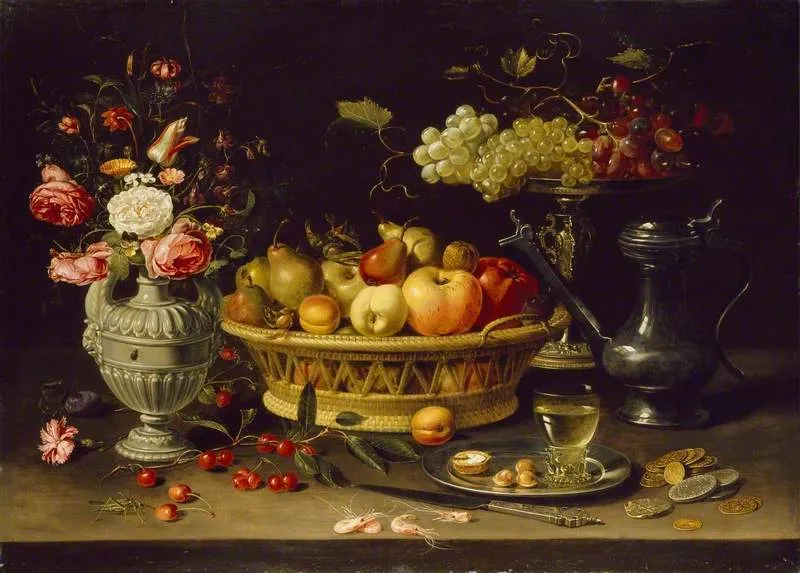 Still Life of Fruit and Flowers (1608-1621) by Clara Peeters. (Heritage Images)