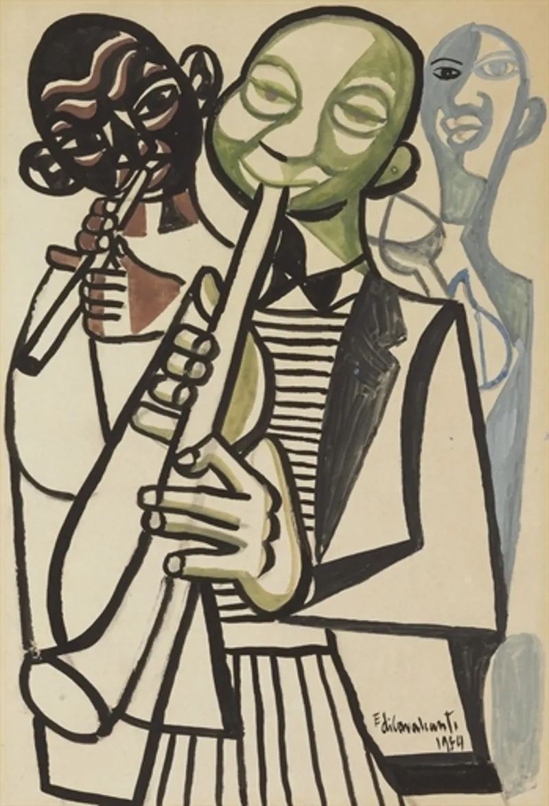 Emiliano Di Cavalcanti's Músicos (1954)