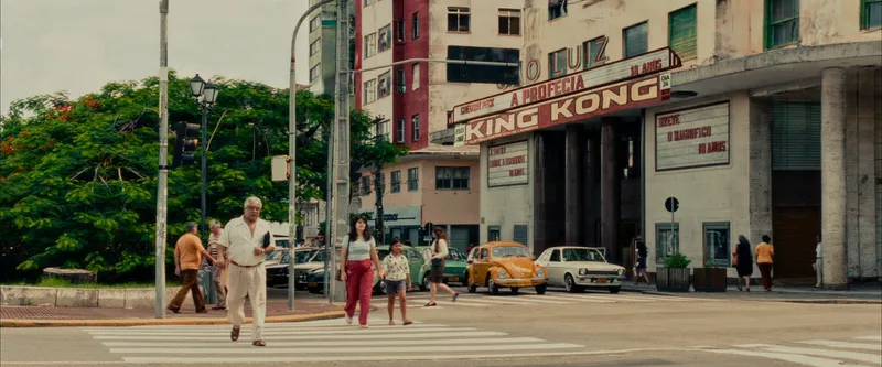 A street scene featuring the historic Cinema São Luiz in Recife
